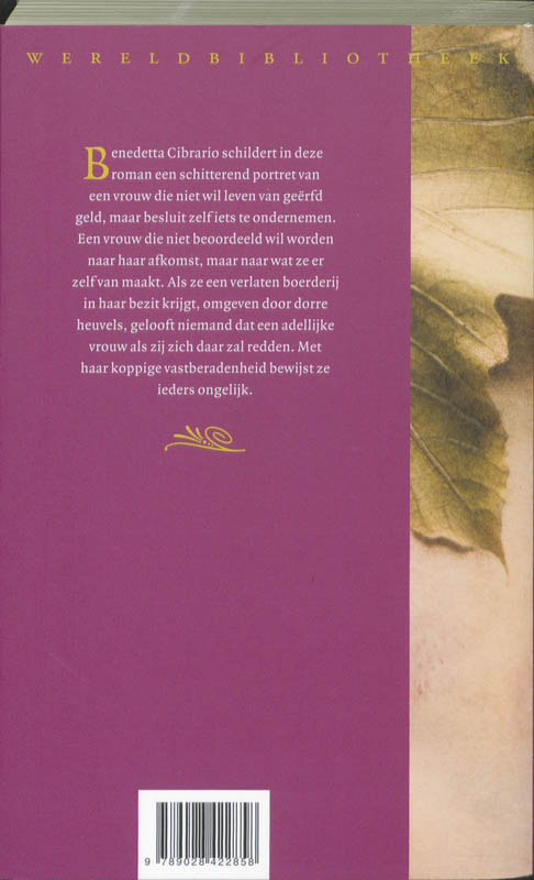Achterkant van De vrouw van de Rossovermiglio