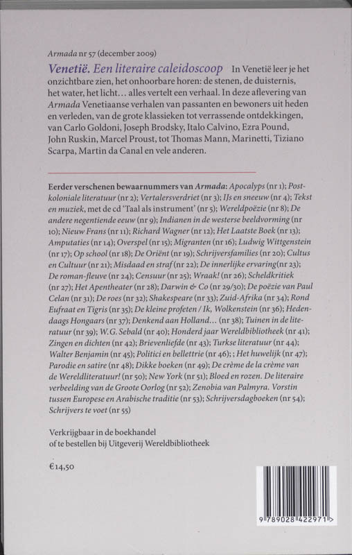 Achterkant van Armada 56 Ingrijpende gedichten