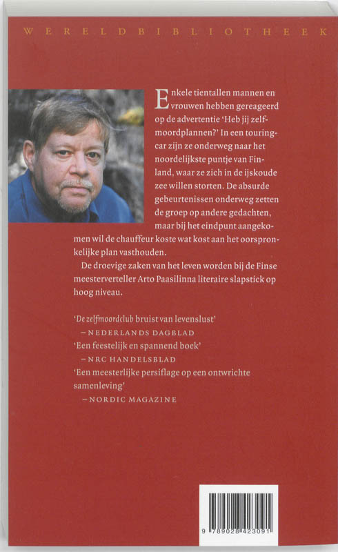 Achterkant van De zelfmoordclub