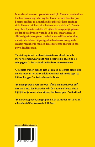 Achterkant van Ga niet weg