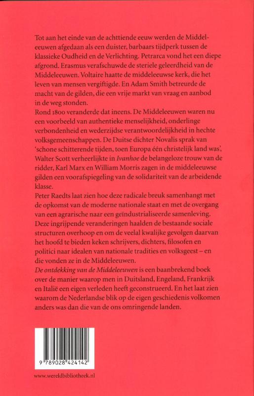 Achterkant van De ontdekking van de Middeleeuwen