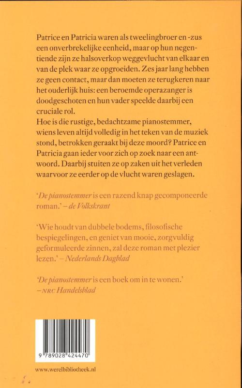 Achterkant van De pianostemmer