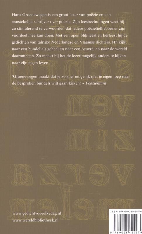 Achterkant van Met schrijven zin verzamelen