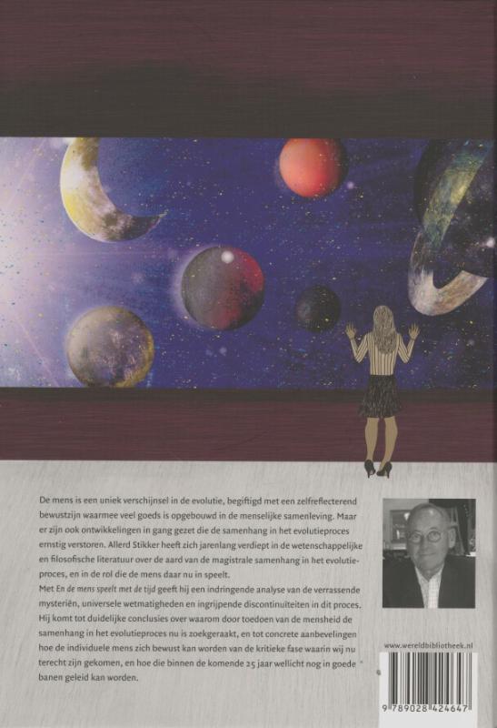 Achterkant van En de mens speelt met de tijd