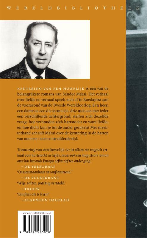 Achterkant van Kentering van een huwelijk