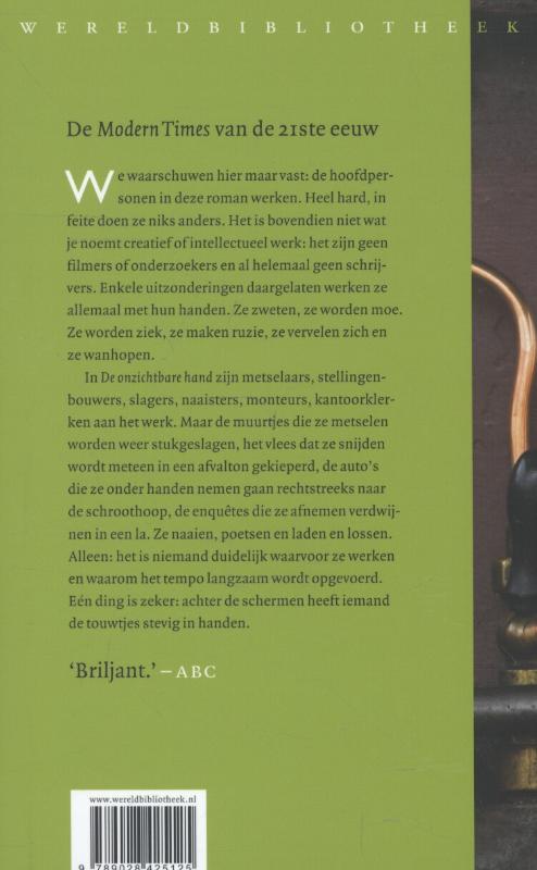 Achterkant van De onzichtbare hand