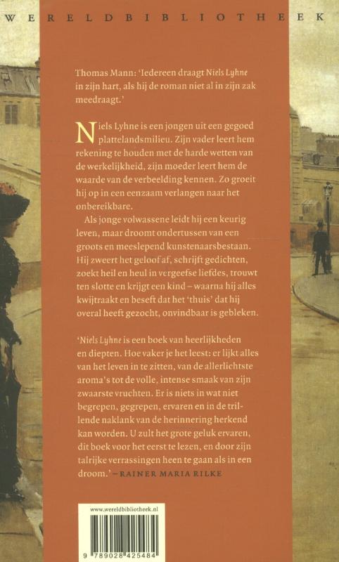 Achterkant van Niels Lyhne