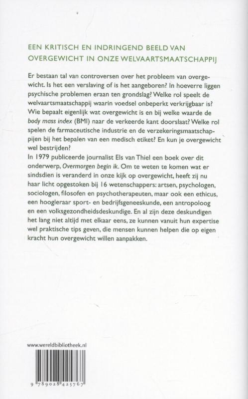 Achterkant van Over gewicht en gezondheid