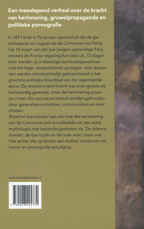 Achterkant van Bloed en barricaden