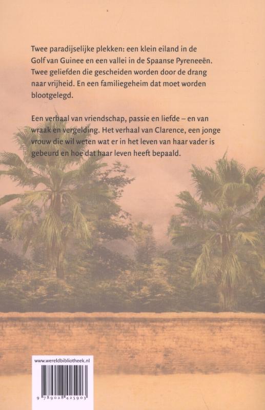 Achterkant van Palmen in de sneeuw
