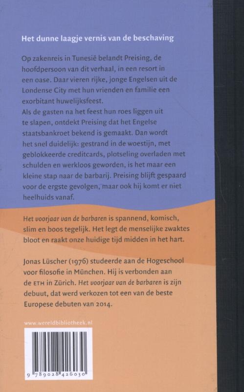 Achterkant van Het voorjaar van de barbaren