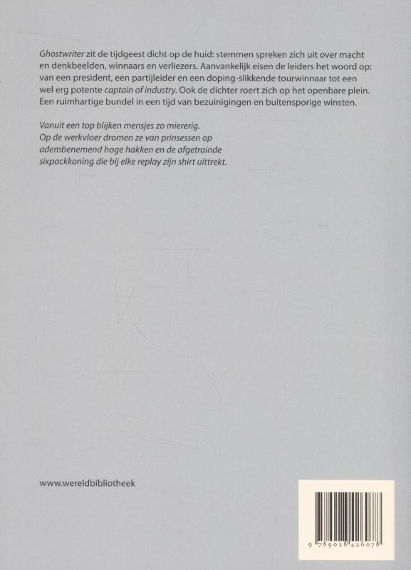 Achterkant van Ghostwriter