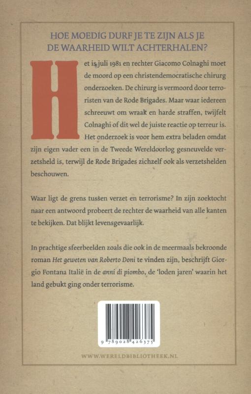 Achterkant van Dood van een gelukkig man