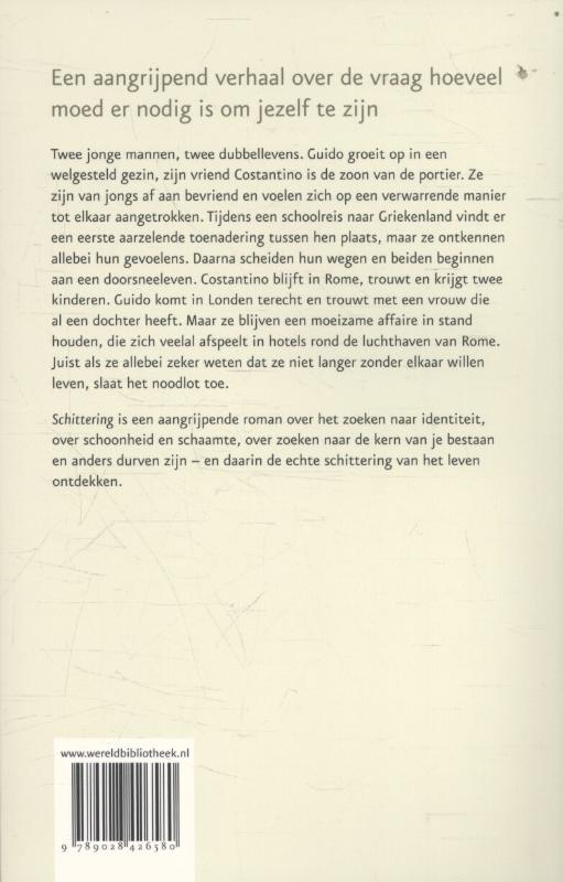 Achterkant van Schittering