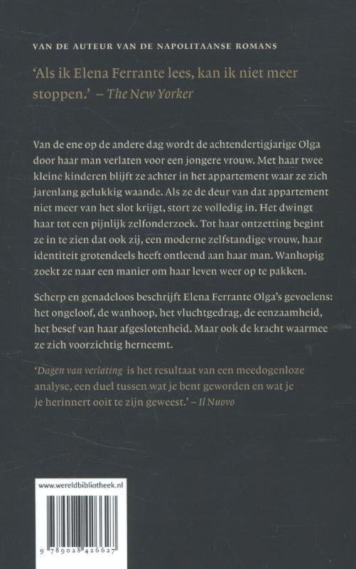 Achterkant van Dagen van verlating