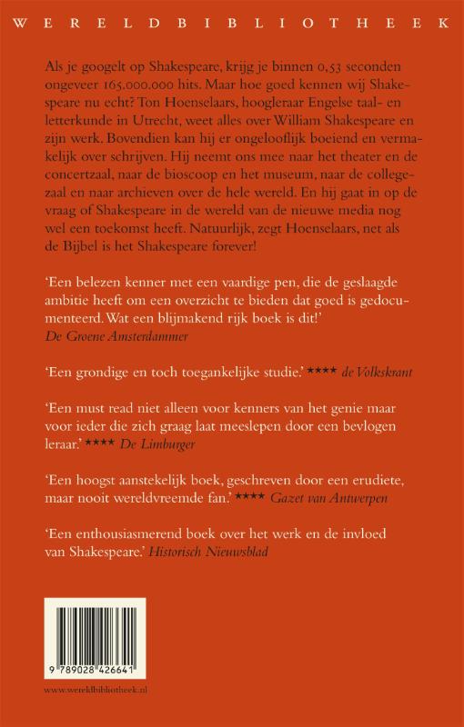 Achterkant van Shakespeare forever!