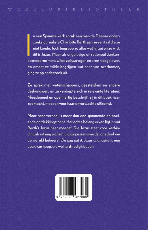 Achterkant van De dag dat ik Jezus ontmoette