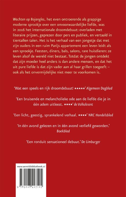 Achterkant van Wachten op Bojangles
