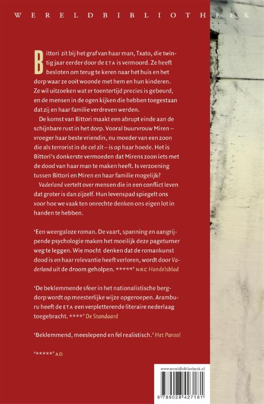 Achterkant van Vaderland
