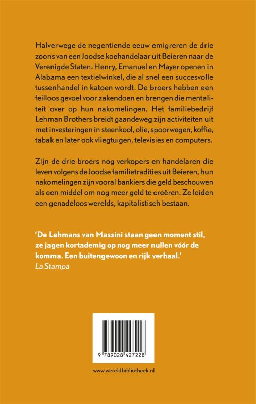Achterkant van Er is iets met de Lehmans