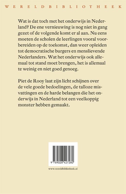 Achterkant van Een geschiedenis van het onderwijs in Nederland