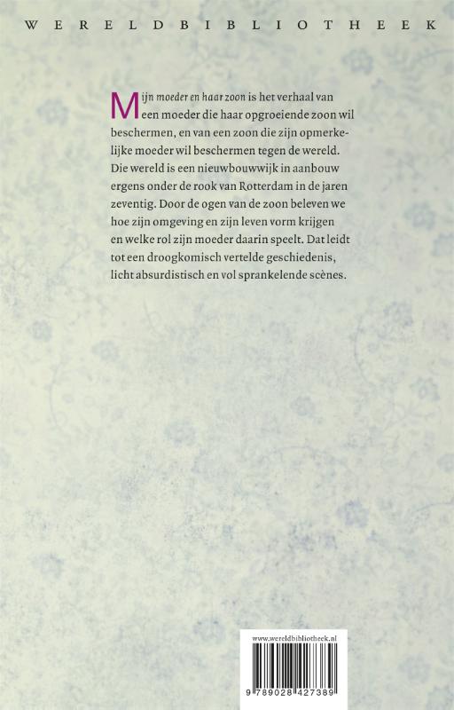 Achterkant van Mijn moeder en haar zoon