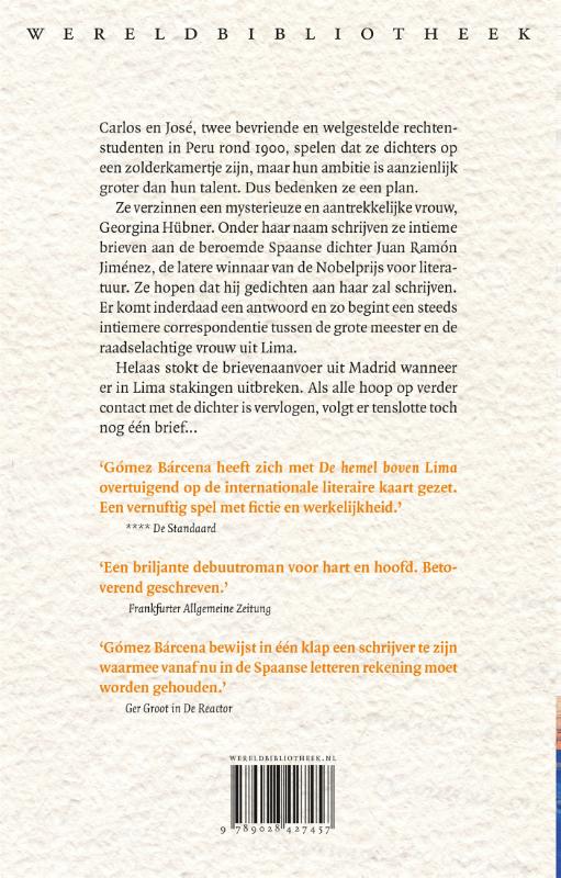 Achterkant van De hemel boven Lima