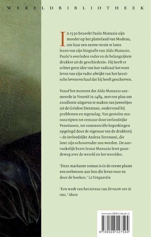 Achterkant van De drukker van Venetië