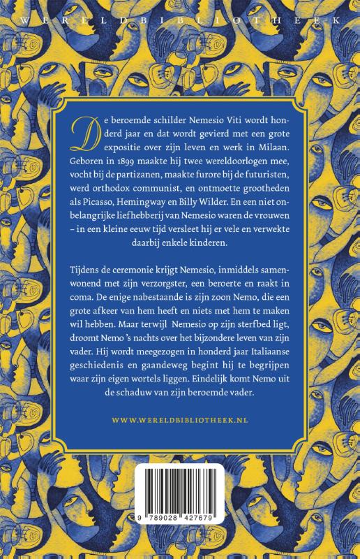 Achterkant van De honderd levens van Nemesio