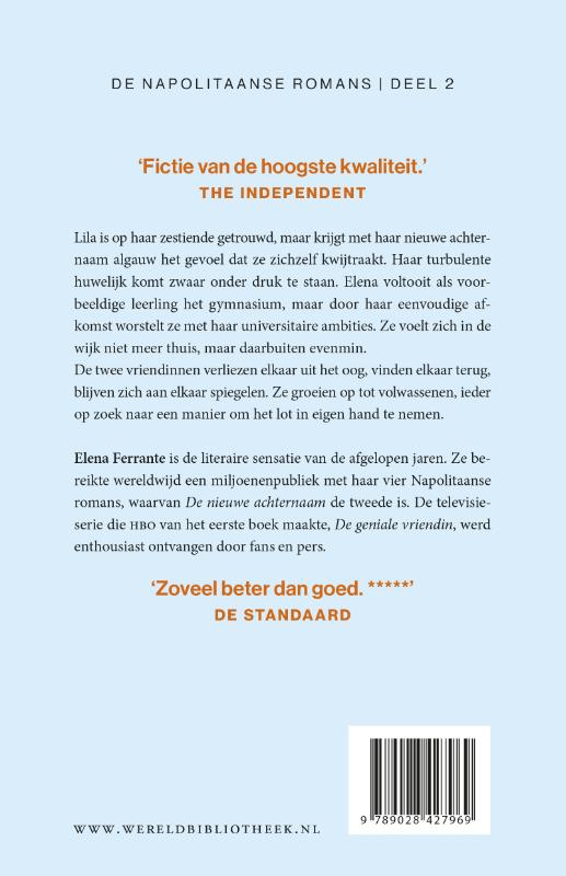 Achterkant van De nieuwe achternaam
