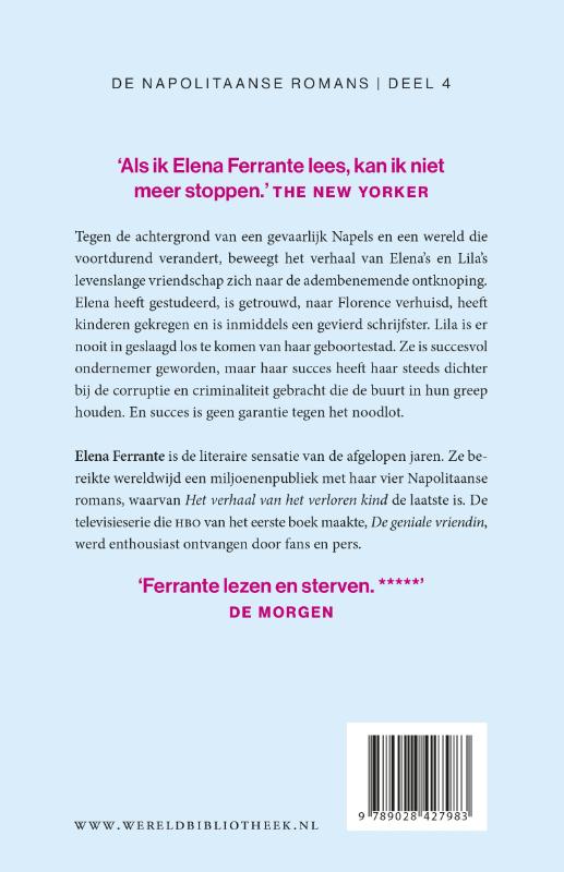Achterkant van Het verhaal van het verloren kind