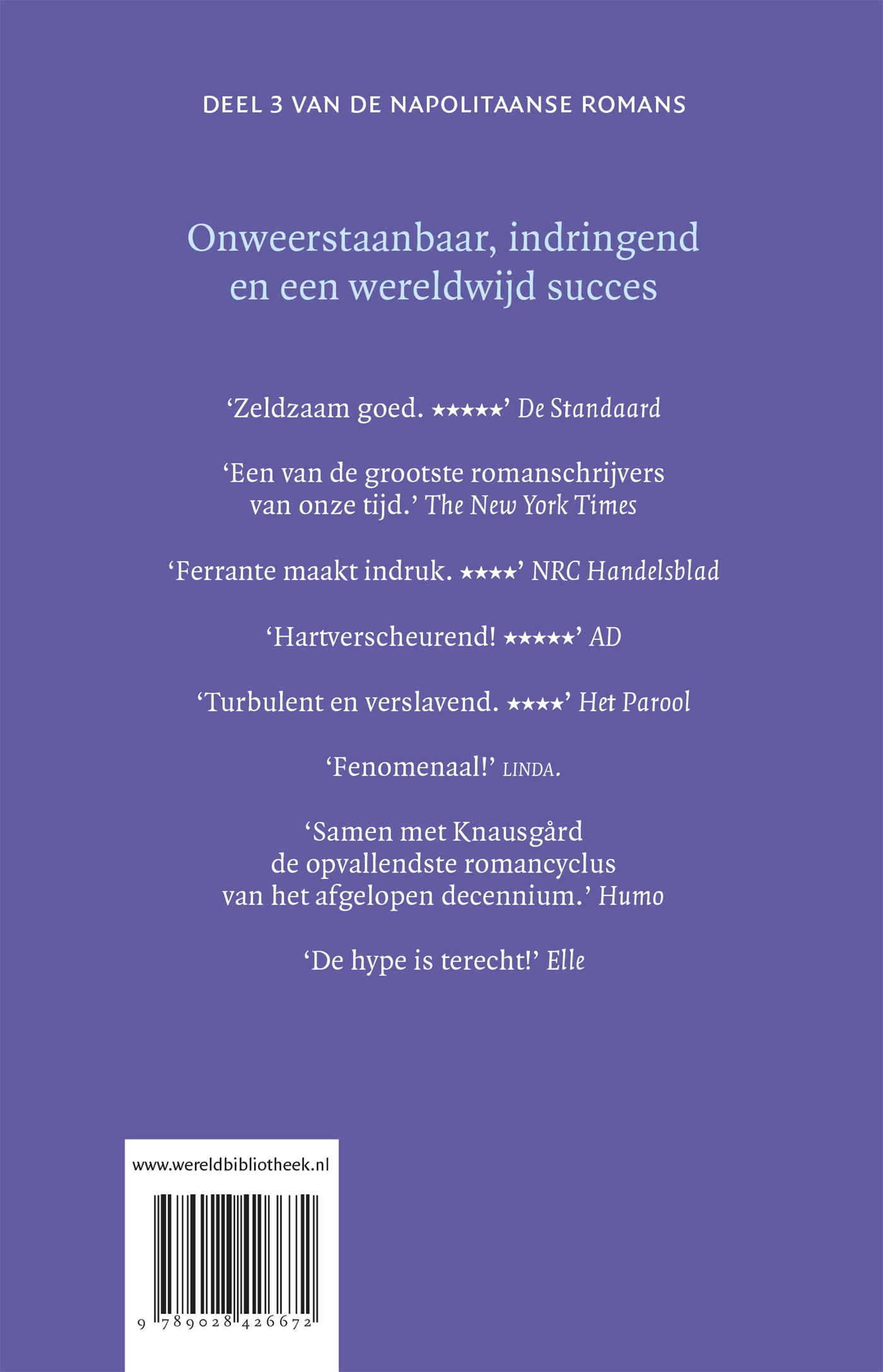 Achterkant van Wie vlucht en wie blijft