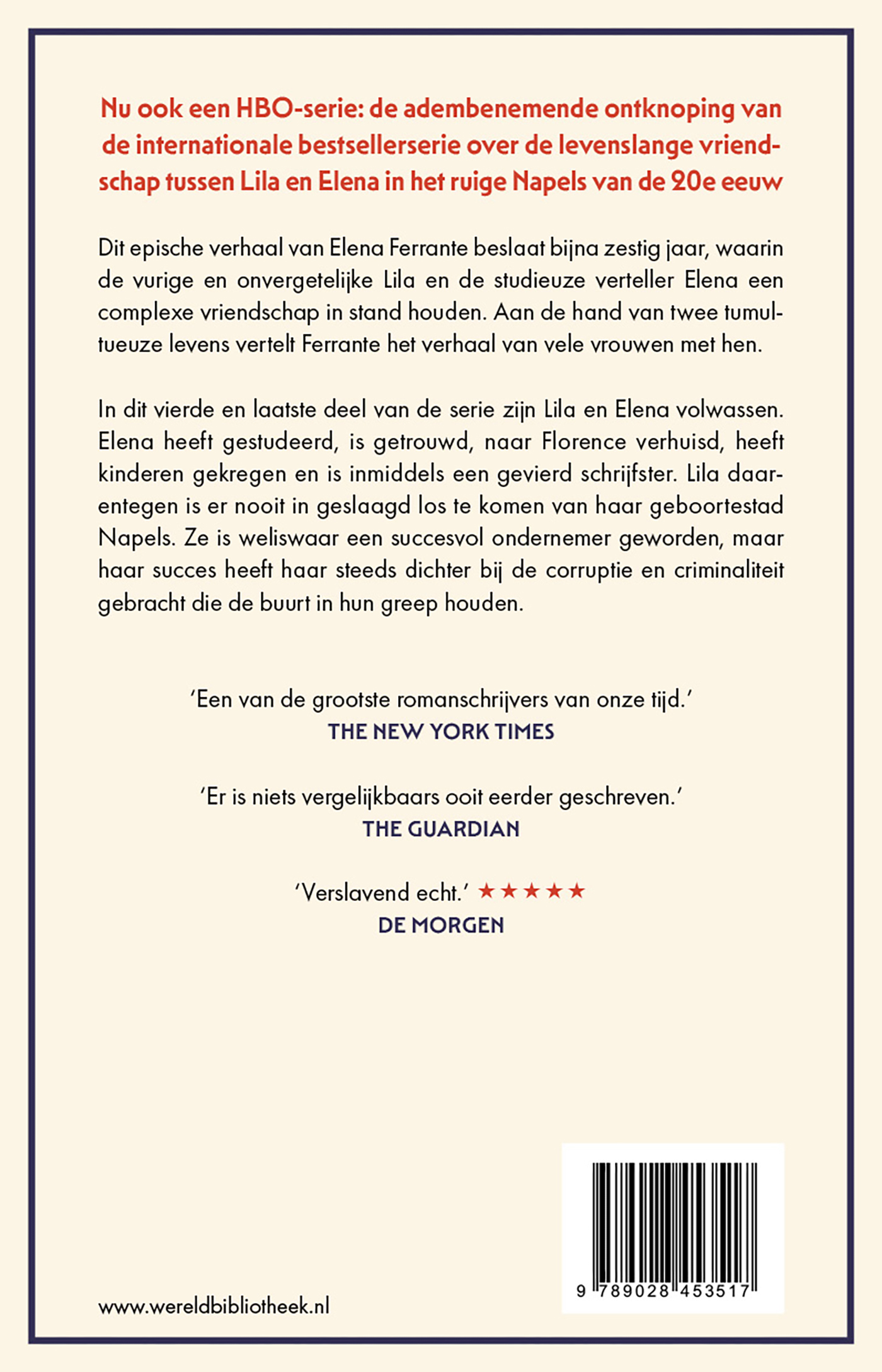Achterkant van Het verhaal van het verloren kind