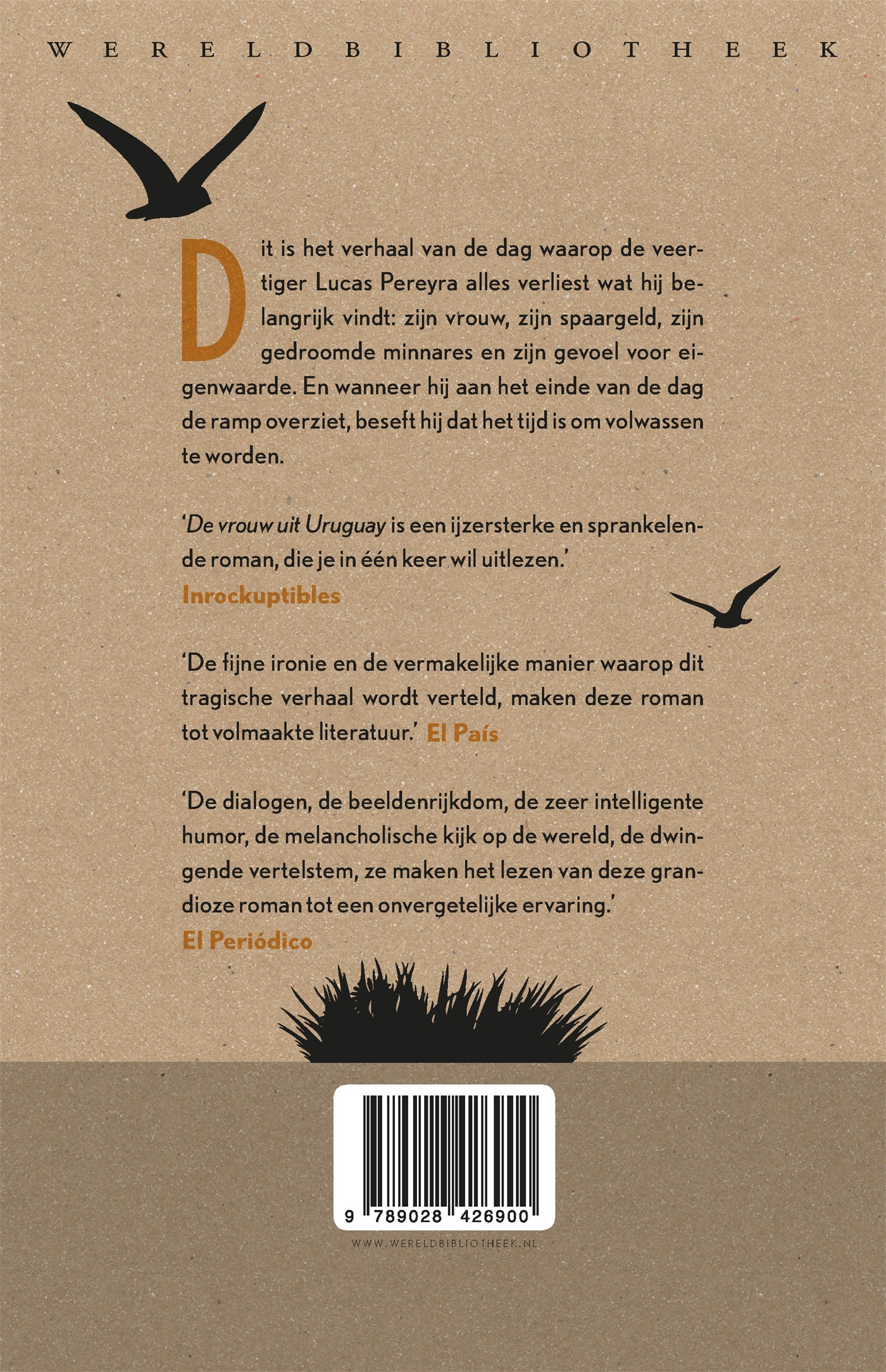 Achterkant van De vrouw uit Uruguay