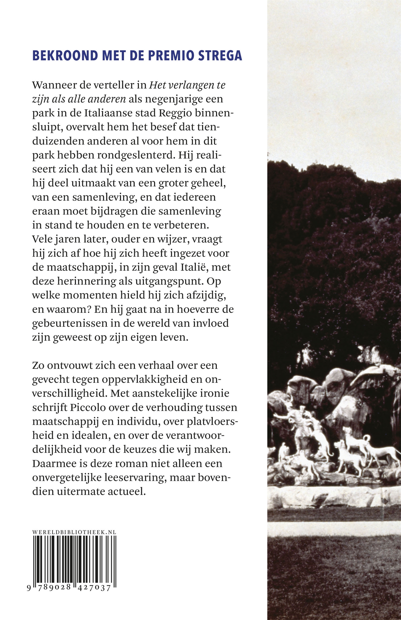 Achterkant van Het verlangen te zijn als alle anderen