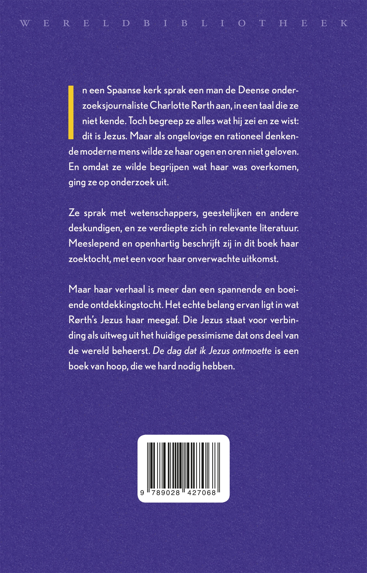 Achterkant van De dag dat ik Jezus ontmoette