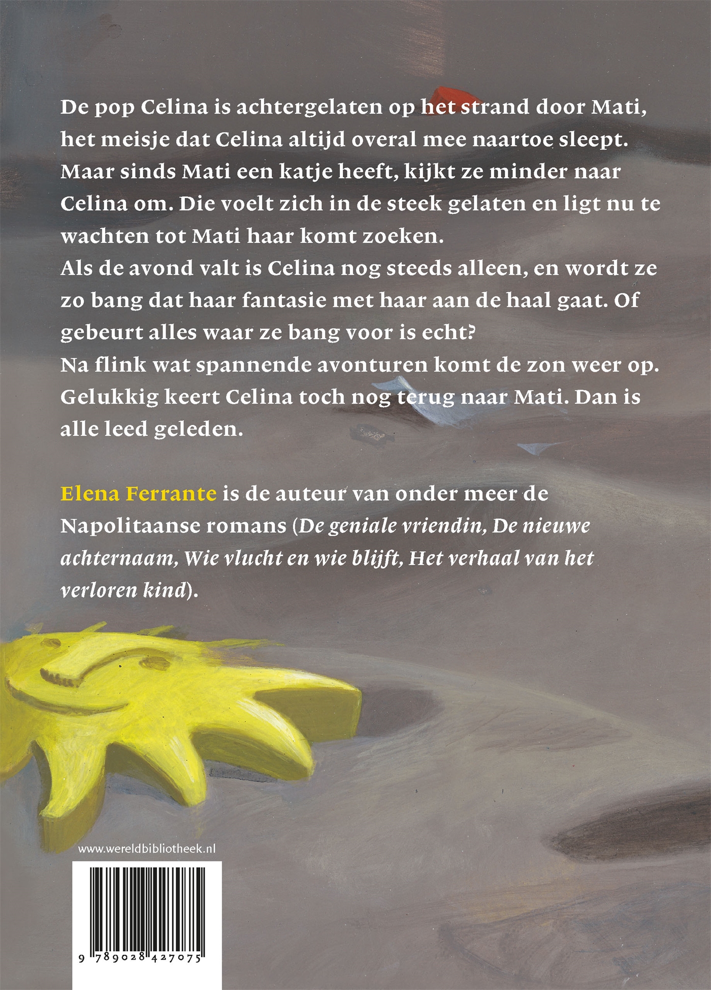 Achterkant van Een nacht op het strand