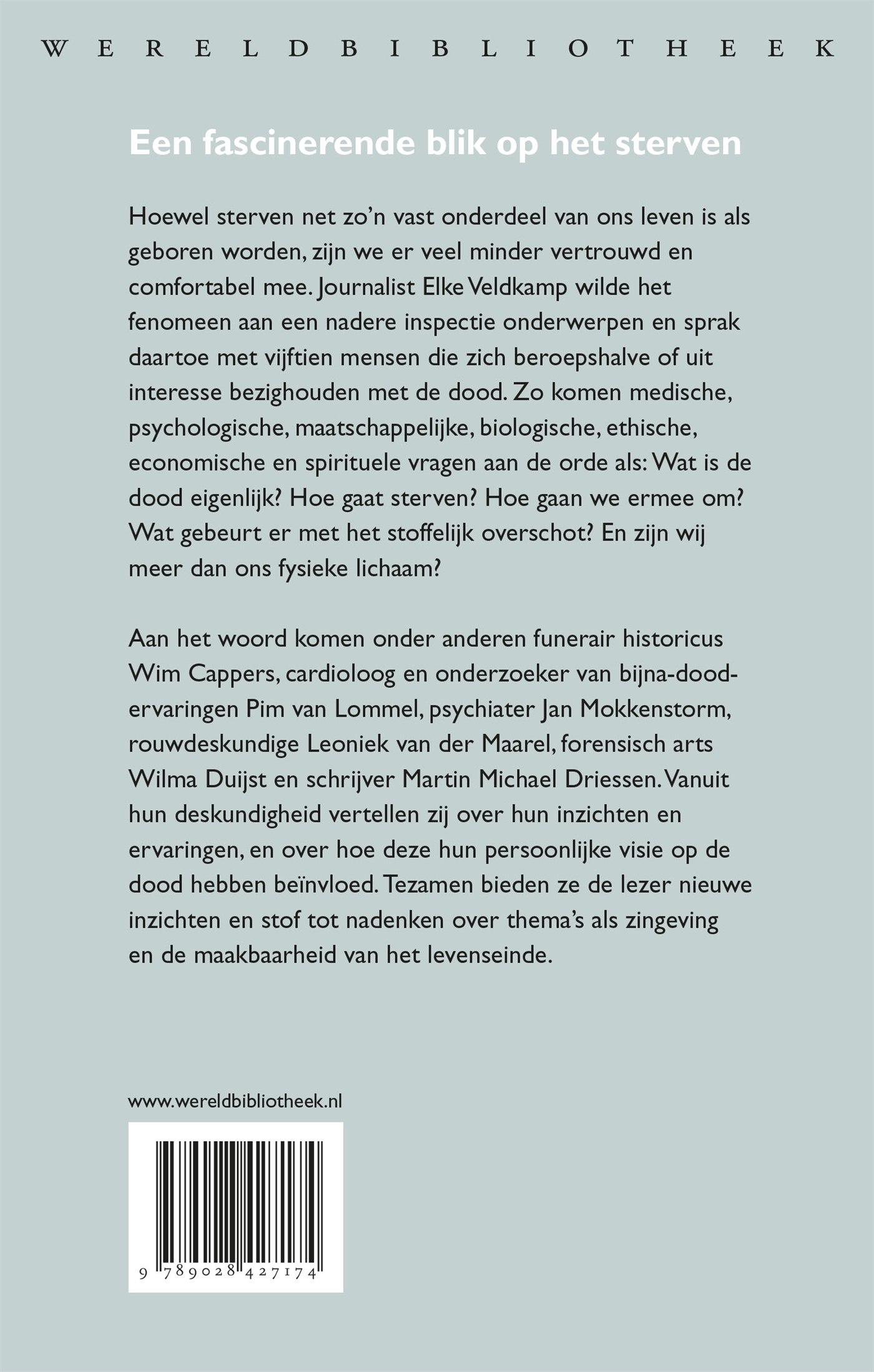 Achterkant van De dood