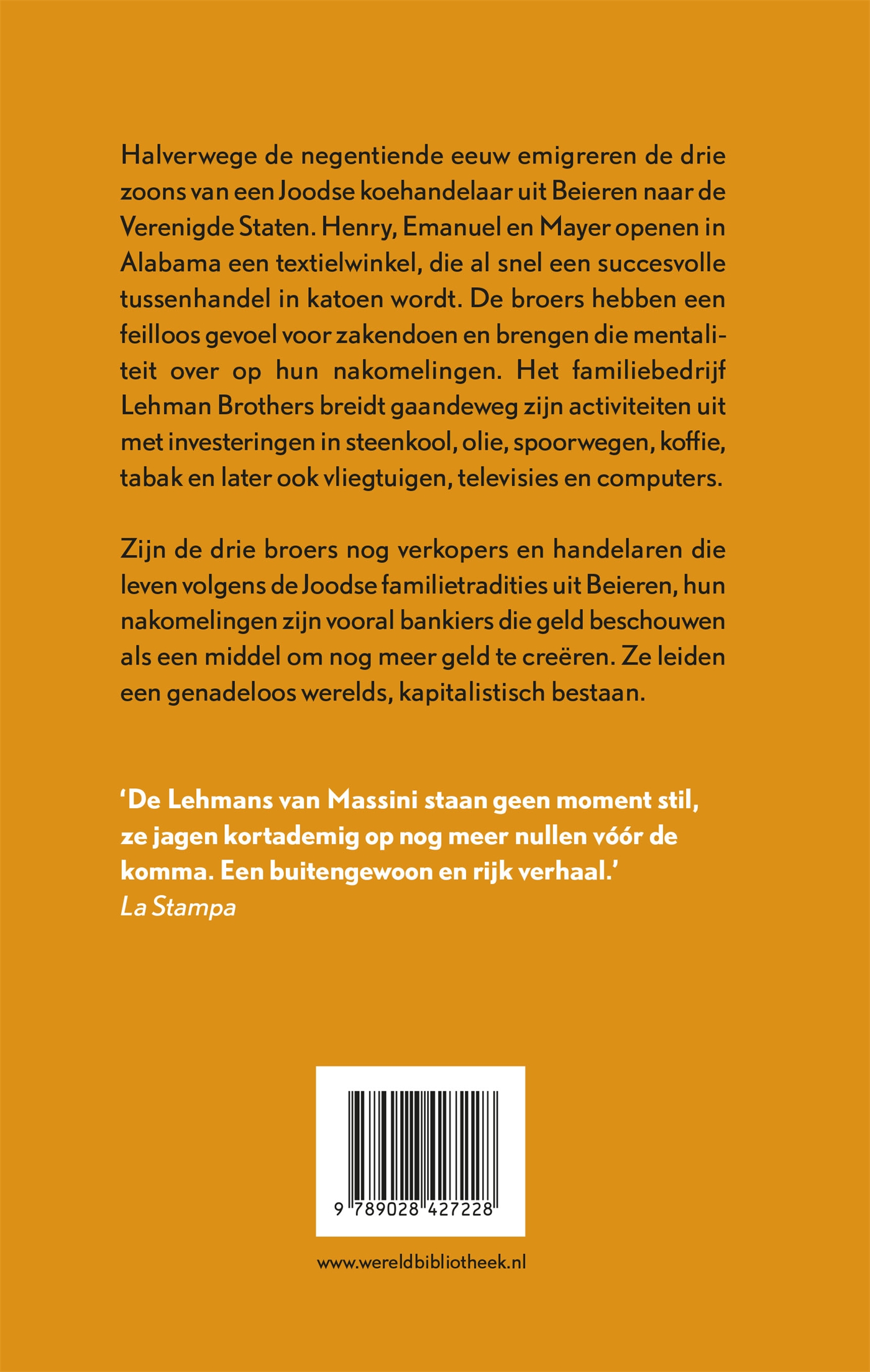 Achterkant van Er is iets met de Lehmans