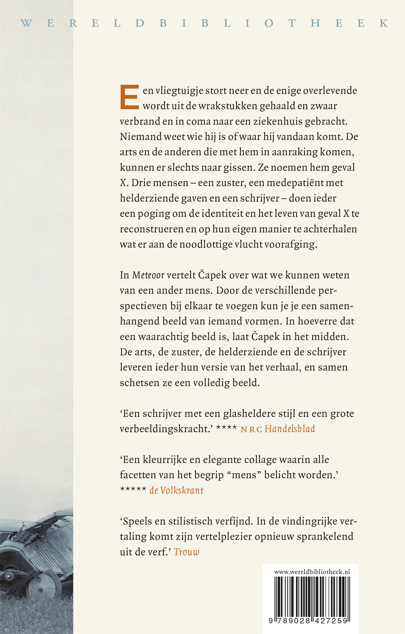 Achterkant van Meteoor
