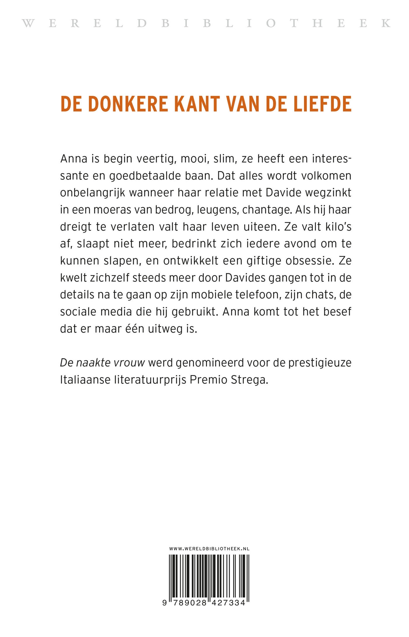 Achterkant van De naakte vrouw