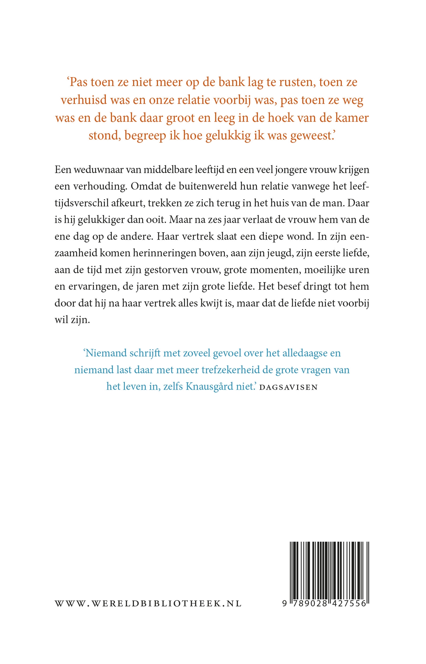 Achterkant van Buiten de orde