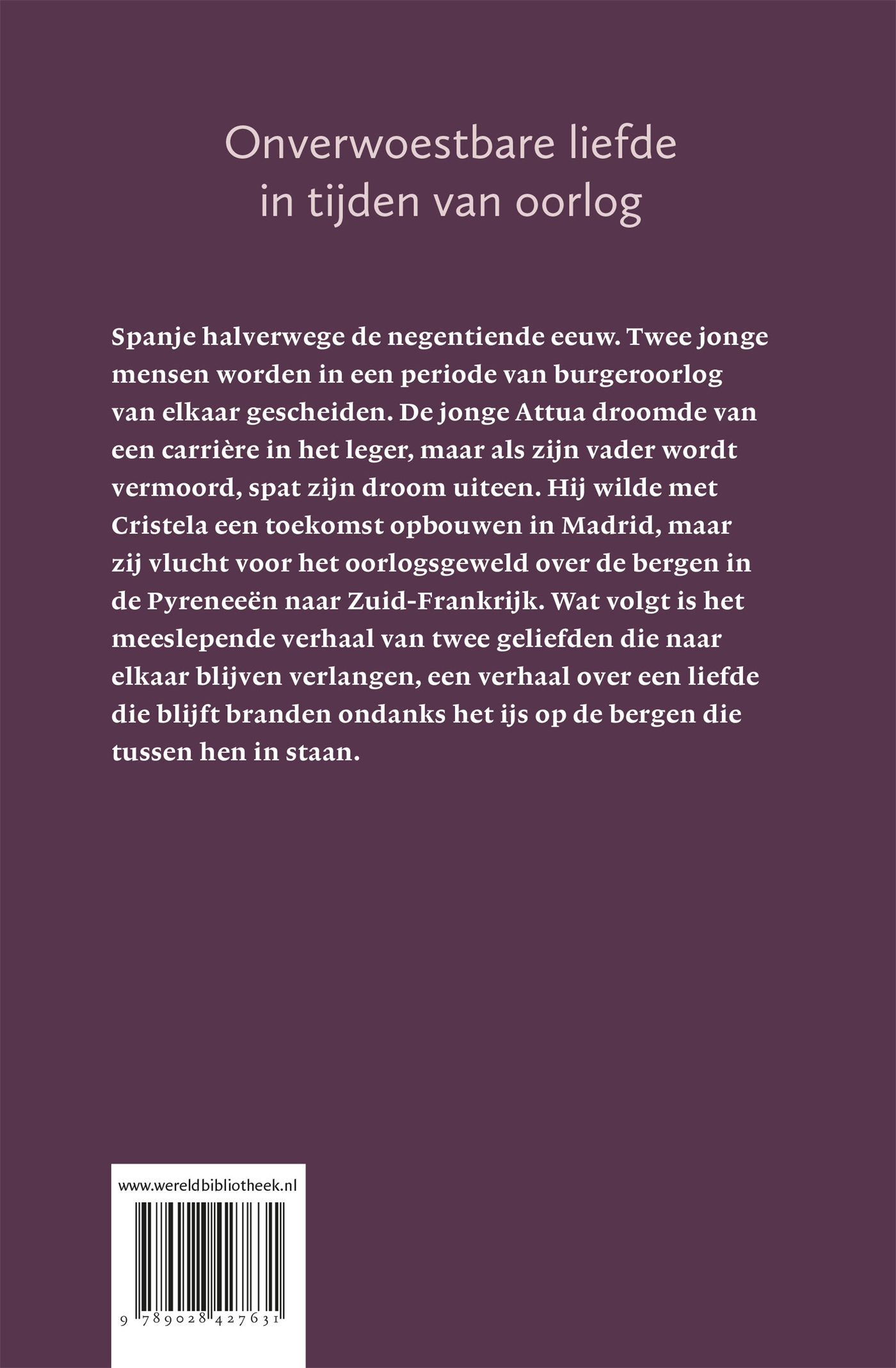 Achterkant van Als vuur in het ijs