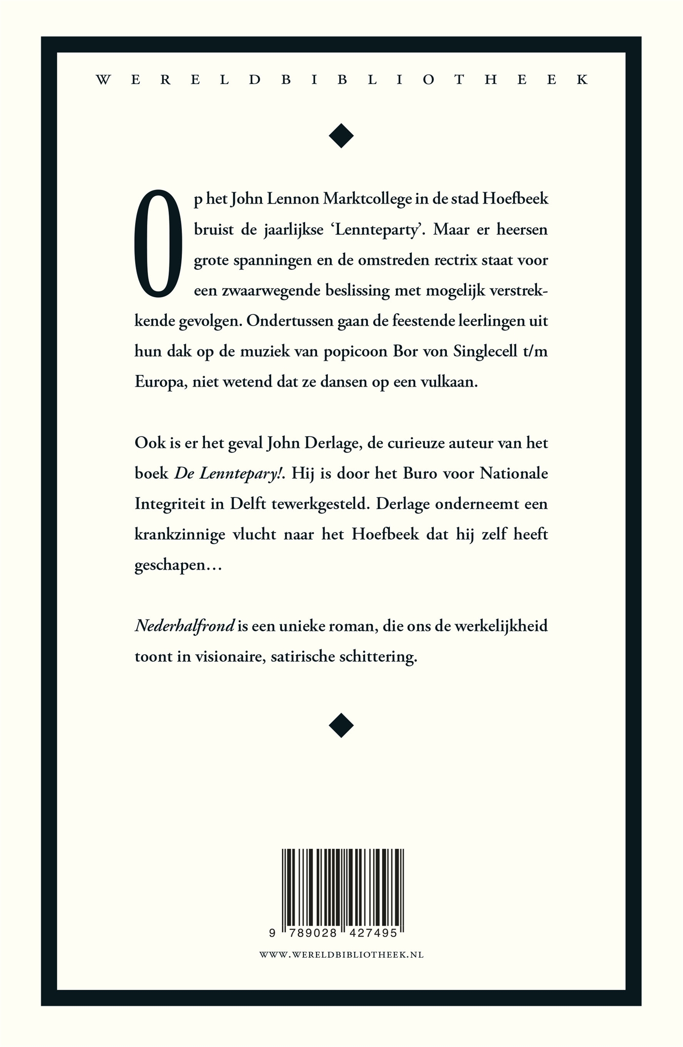 Achterkant van Nederhalfrond
