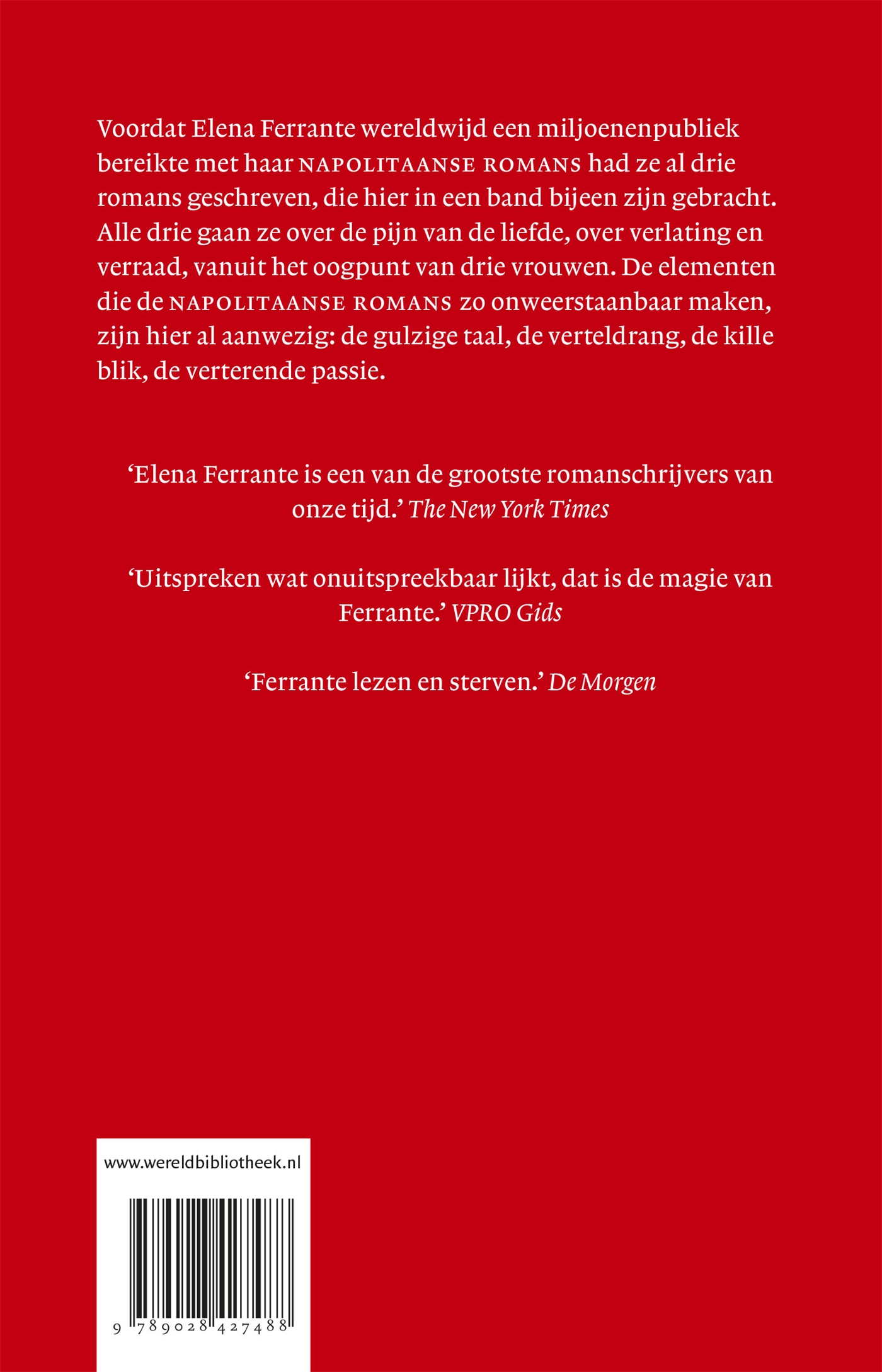 Achterkant van Kronieken van de liefde