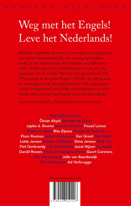Achterkant van Against English