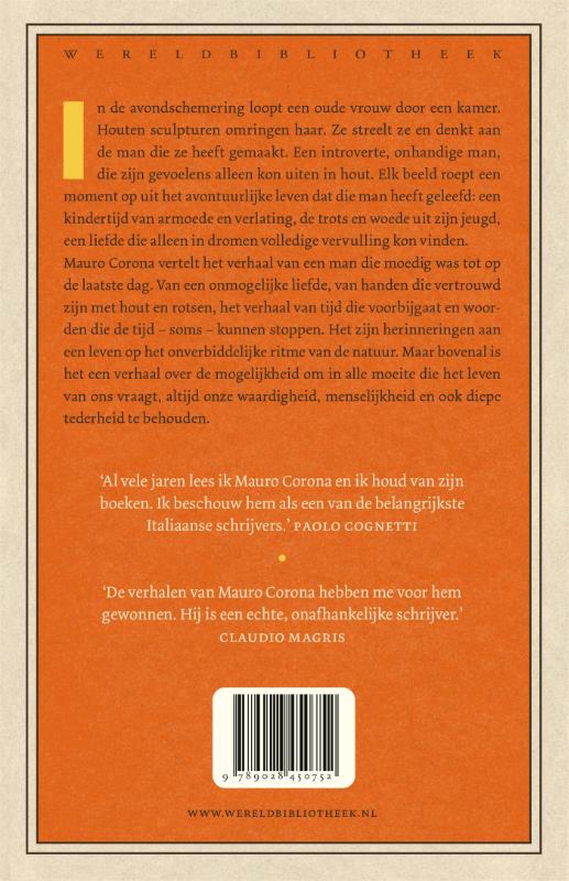 Achterkant van Als een steen in de stroom