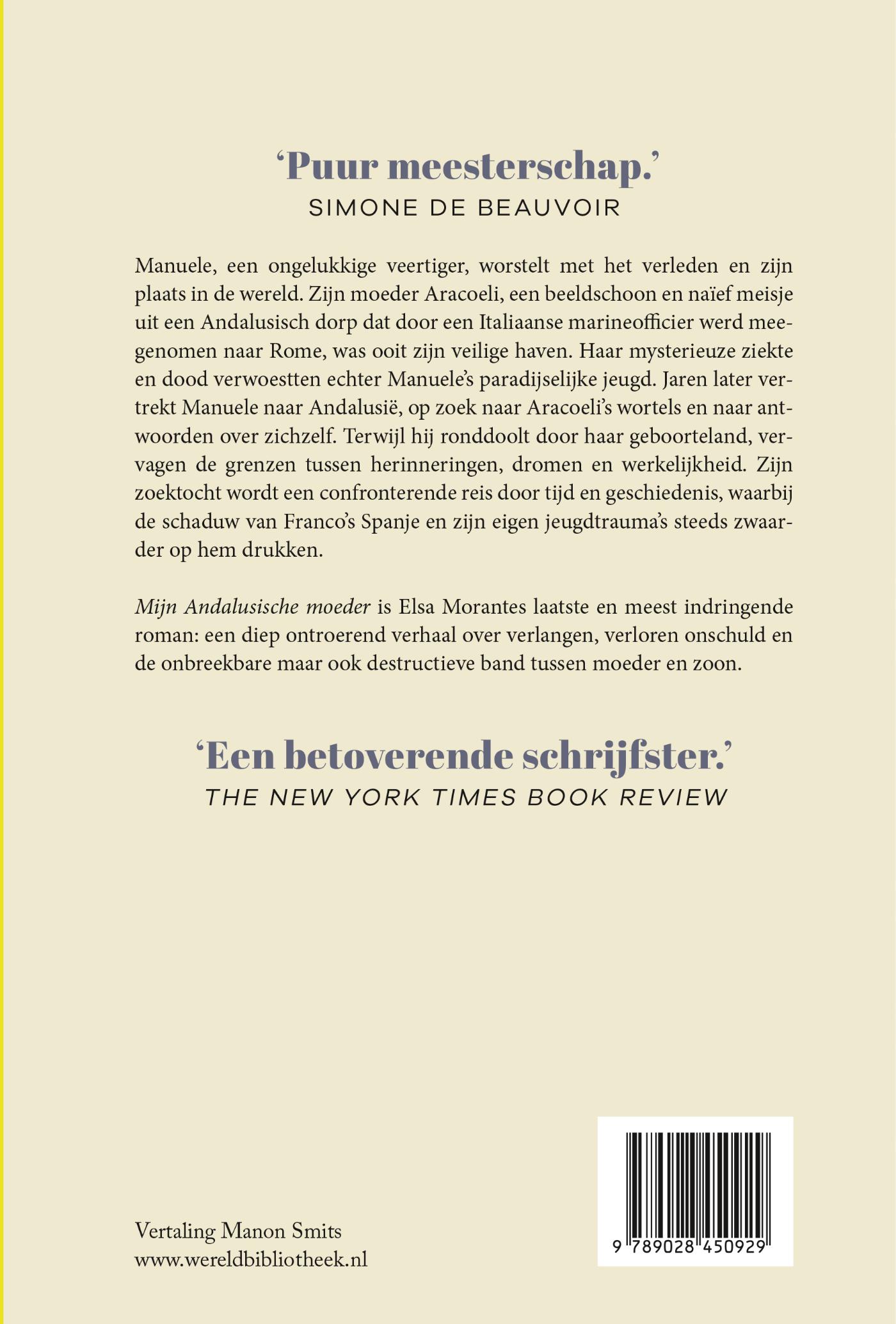 Achterkant van Mijn Andalusische moeder