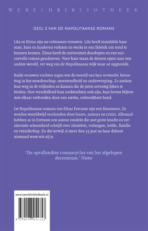 Achterkant van Wie vlucht en wie blijft