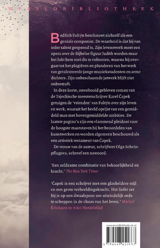 Achterkant van Leven en werk van de componist Foltyn